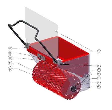 Vejų žolių sėjamoji ProSeeder MINI nuoma, 1 para